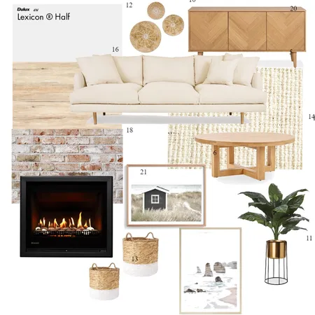 Natural/Contemporary Living Room Interior Design Mood Board by Rochelle20 on Style Sourcebook