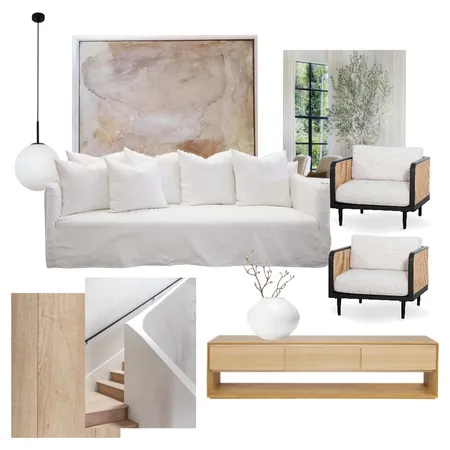 Natural Contemporary Living Room Interior Design Mood Board by lauren.se on Style Sourcebook