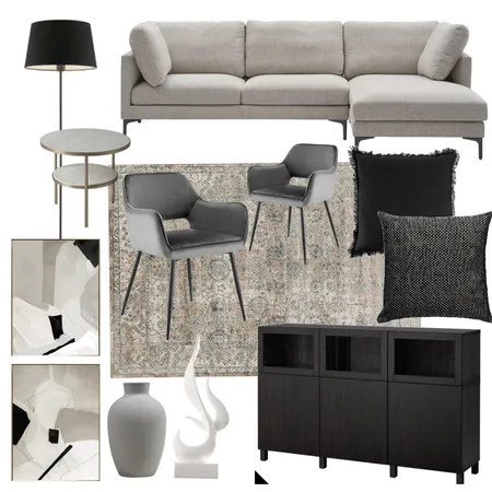 Family Room Interior Design Mood Board by Moniza on Style Sourcebook