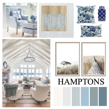 Hamptons Interior Design Mood Board by Styled Habitats on Style Sourcebook