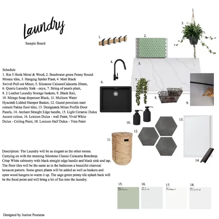 Laundry Sample board Interior Design Mood Board by Justine P on Style Sourcebook