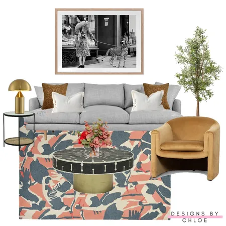 Fun, warm living room Interior Design Mood Board by Designs by Chloe on Style Sourcebook