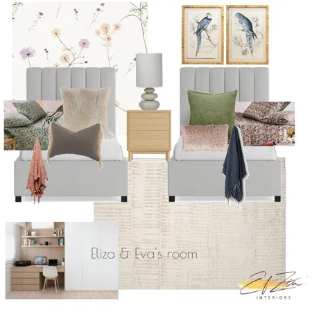 Loula Morris - girls' room Interior Design Mood Board by EF ZIN Interiors on Style Sourcebook