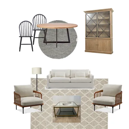 Living Dining Interior Design Mood Board by Kate Halpin Design on Style Sourcebook