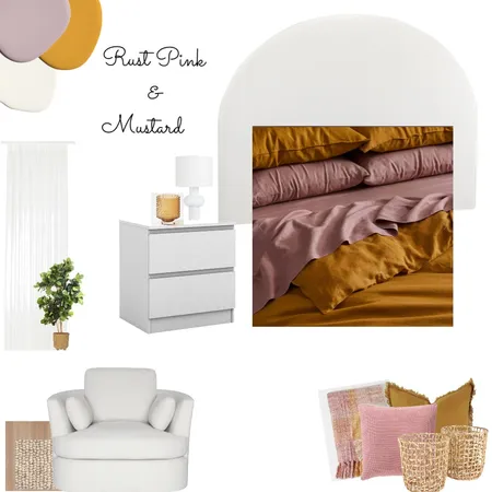 Rust pink & mustard Interior Design Mood Board by Tennielle's Designs on Style Sourcebook