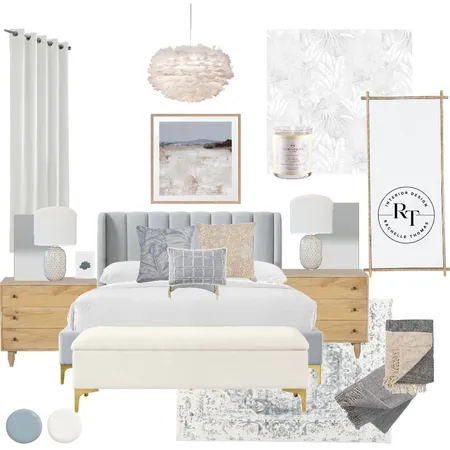 Transitional Hamptons Master Interior Design Mood Board by RT Interior Design on Style Sourcebook