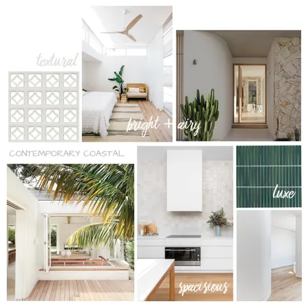 Contemporary Coastal Interior Design Mood Board by White Soul Studio on Style Sourcebook