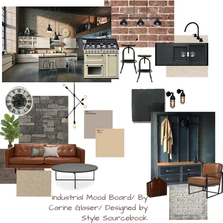 Industrial Mood Board Interior Design Mood Board by Carine on Style Sourcebook