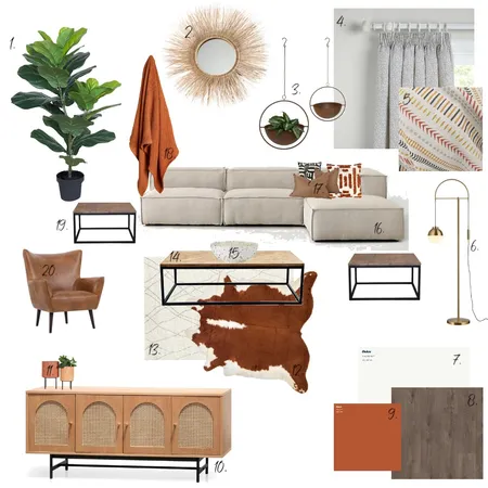 module 9 Living Room Interior Design Mood Board by Lien on Style Sourcebook