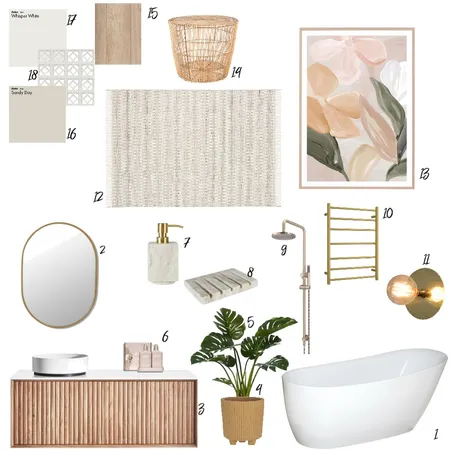 Bathroom Interior Design Mood Board by Larissa Oliveira on Style Sourcebook