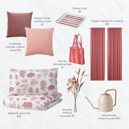 Ikea clearance Winter 2022 (pink edition) Interior Design Mood Board by The Creative Advocate on Style Sourcebook