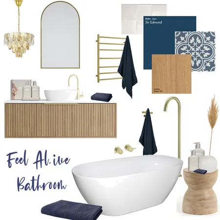 Feel Al.ive Bathroom Interior Design Mood Board by Z Interiors on Style Sourcebook