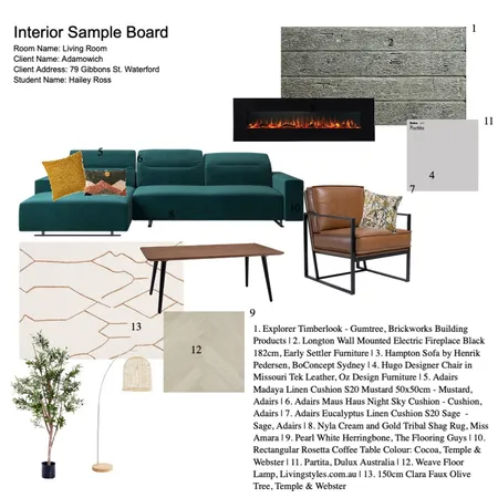 10 Sample board Interior Design Mood Board by Hailey on Style Sourcebook