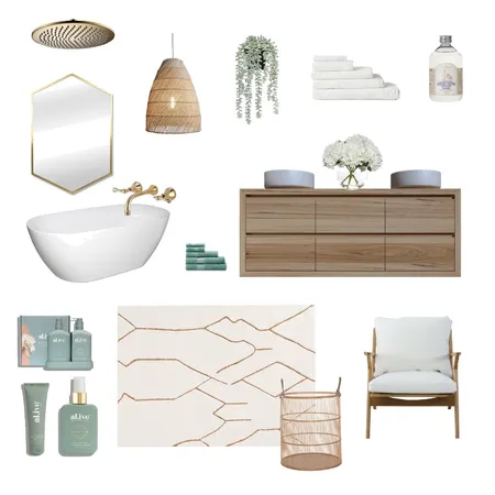 Bathroom organic Interior Design Mood Board by Jo23 on Style Sourcebook