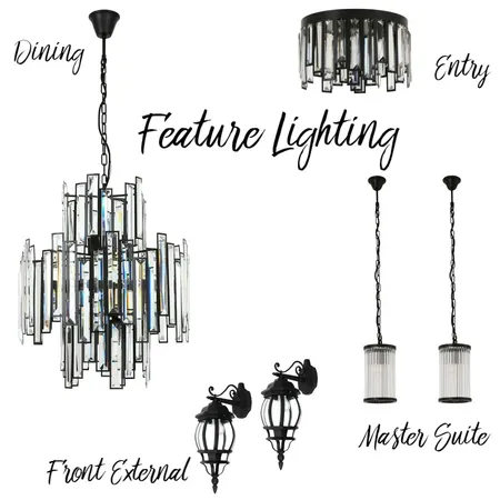 Feature Lighting Interior Design Mood Board by MaddyC on Style Sourcebook