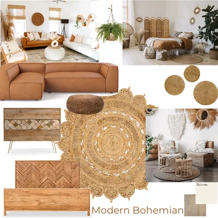 Modern Bohemian Interior Design Mood Board by mishalee on Style Sourcebook