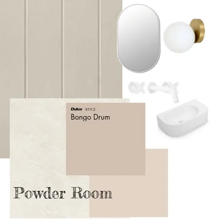 Tweed Powder Room Interior Design Mood Board by Lyndall Shepherd on Style Sourcebook