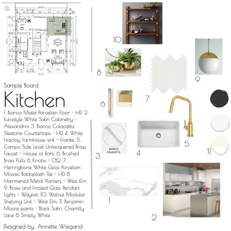 IDI - Module 9 - Kitchen Sample Board Interior Design Mood Board by AnnetteW on Style Sourcebook