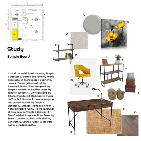 Study Interior Design Mood Board by YBeukes on Style Sourcebook