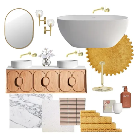 Dream Bathroom - Autumn colours Interior Design Mood Board by Alisa B on Style Sourcebook