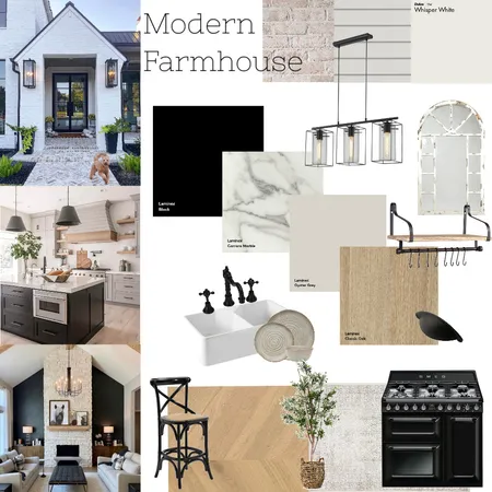 Modern Farmhouse Interior Design Mood Board by Mel on Style Sourcebook