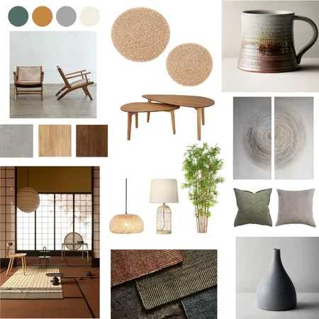 Japanese mood board Interior Design Mood Board by Minami Yokokawa on Style Sourcebook