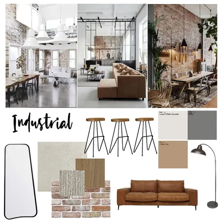 Industrial Moodboard Interior Design Mood Board by Sarah Bragias on Style Sourcebook