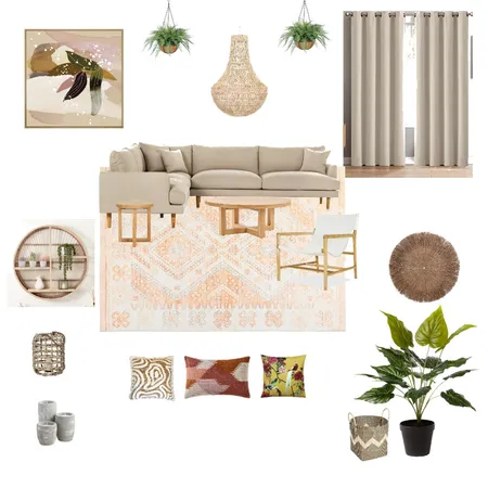 Contemporary Rustic living room Interior Design Mood Board by Elcharis Interior Design on Style Sourcebook