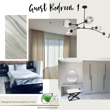 guest bedroom 1 Interior Design Mood Board by Nadine Meijer on Style Sourcebook