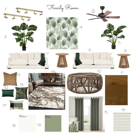 Family Room Interior Design Mood Board by Sarah Falconer on Style Sourcebook