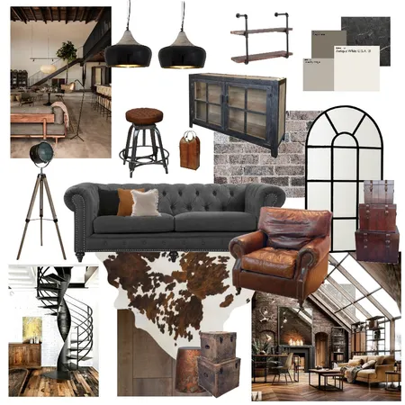 Industrial Interior Design Mood Board by Rose Adams on Style Sourcebook