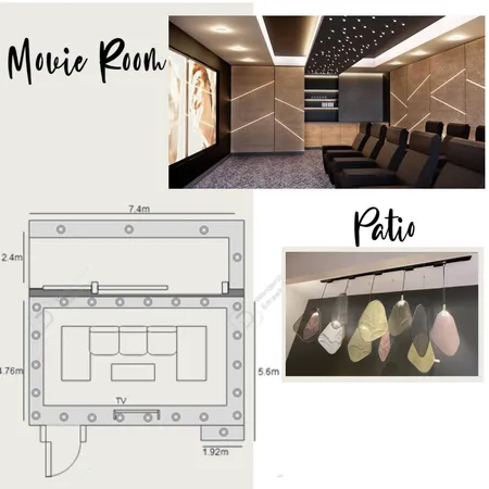 movie room Interior Design Mood Board by Nadine Meijer on Style Sourcebook