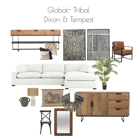 GLOBAL TRIBAL Interior Design Mood Board by crizelle on Style Sourcebook