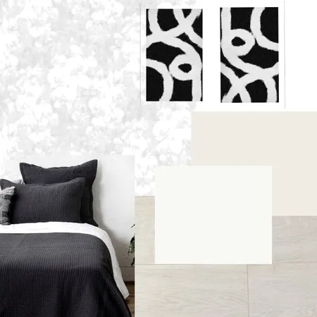 Achromatic Bedroom Interior Design Mood Board by ALI Studio on Style Sourcebook