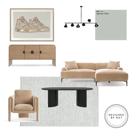 Living room Interior Design Mood Board by Designed By Nat on Style Sourcebook