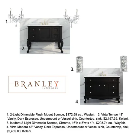 Kristjanson Vanities, lights Interior Design Mood Board by Cindy S on Style Sourcebook