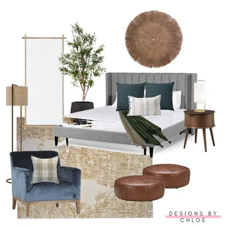 Bedroom Interior Design Mood Board by Designs by Chloe on Style Sourcebook