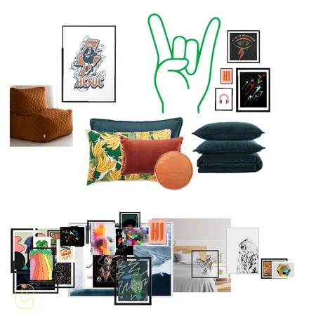 Curtis bedroom art Interior Design Mood Board by Little Design Studio on Style Sourcebook