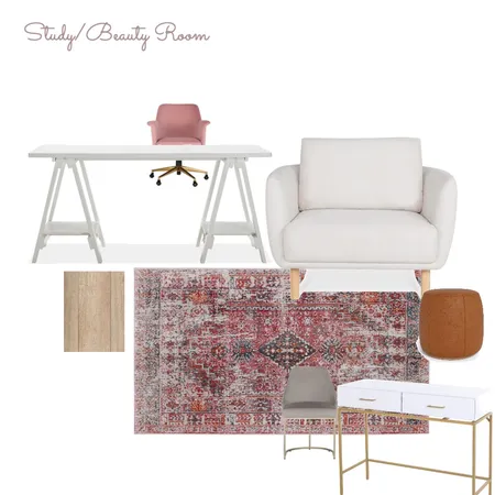 Study/Beauty Room Interior Design Mood Board by rosanna.tavella@adelaide.edu.au on Style Sourcebook