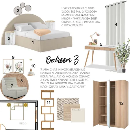 bedroom Interior Design Mood Board by Vianney on Style Sourcebook