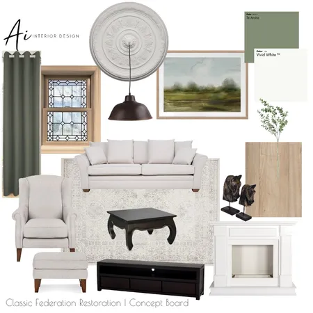 Classic Federation Restoration Interior Design Mood Board by aiinteriordesign on Style Sourcebook