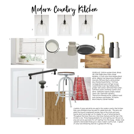 modern country kitchen Interior Design Mood Board by BrookeMcKayInteriors on Style Sourcebook