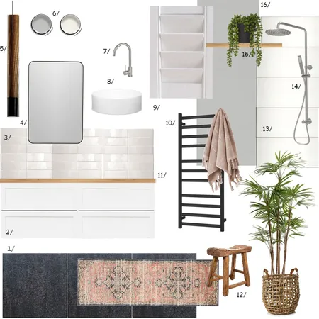 Riks Bathroom Interior Design Mood Board by Carlie Kennedy on Style Sourcebook