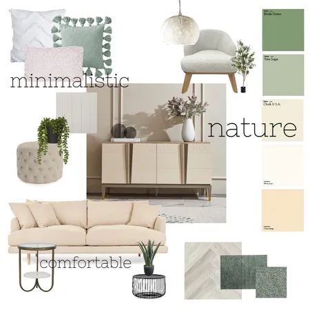 sage and beige living room Interior Design Mood Board by sally lewis on Style Sourcebook