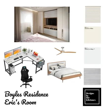 Boyles Residence - Eric's Room Interior Design Mood Board by KB Design Studio on Style Sourcebook