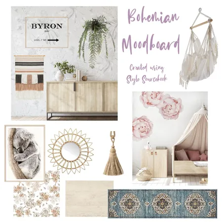 Bohemian Moodboard Interior Design Mood Board by Sophie Bassett on Style Sourcebook