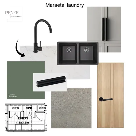 Maraetai laundry Interior Design Mood Board by Renee Interiors on Style Sourcebook