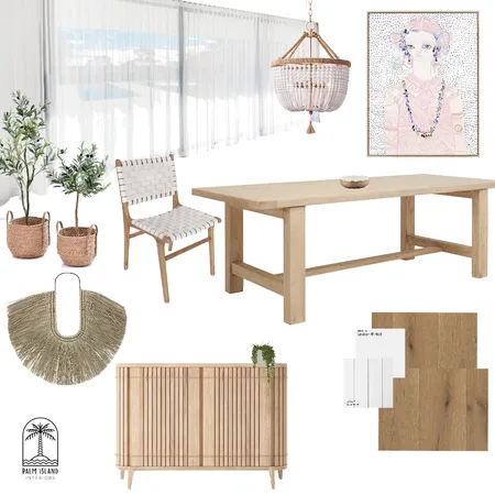 Modern Coastal Dining Interior Design Mood Board by Palm Island Interiors on Style Sourcebook