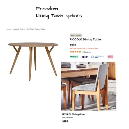 freedom dining tables Interior Design Mood Board by sonyapenny on Style Sourcebook