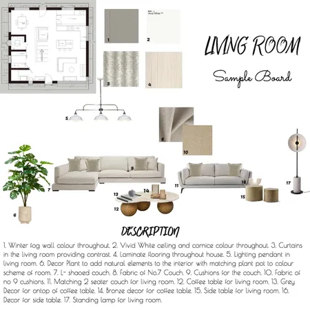 LIVING ROOM SAMPLE BOARD Interior Design Mood Board by Trinity.Brennan on Style Sourcebook